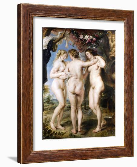 The Three Graces, C. 1635-Peter Paul Rubens-Framed Giclee Print