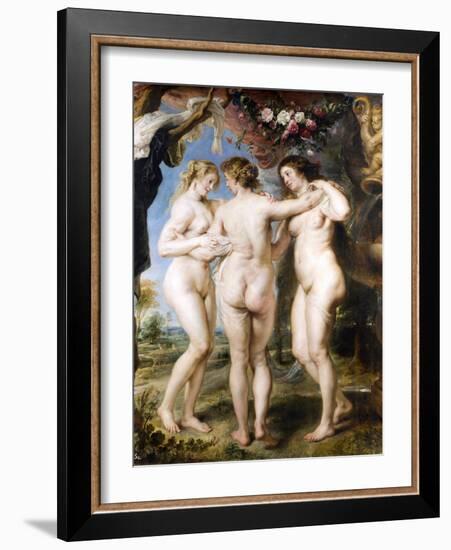 The Three Graces, C. 1635-Peter Paul Rubens-Framed Giclee Print