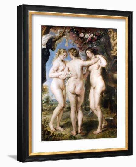 The Three Graces, C. 1635-Peter Paul Rubens-Framed Giclee Print