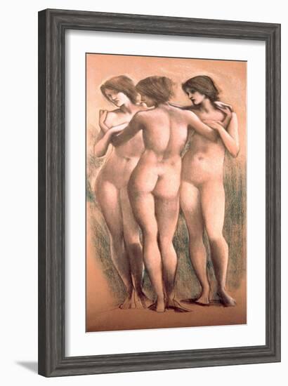 The Three Graces, circa 1885-Edward Burne-Jones-Framed Giclee Print