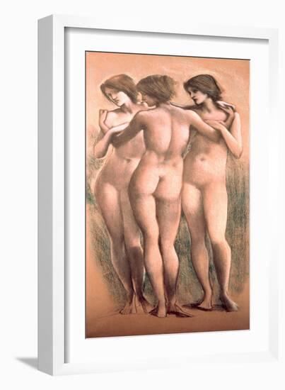 The Three Graces, circa 1885-Edward Burne-Jones-Framed Giclee Print