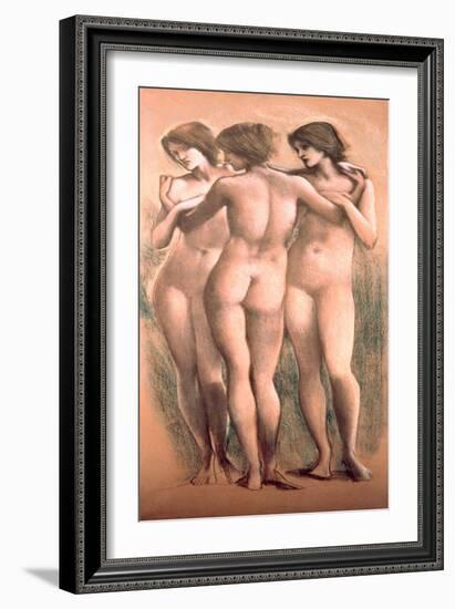 The Three Graces, circa 1885-Edward Burne-Jones-Framed Giclee Print