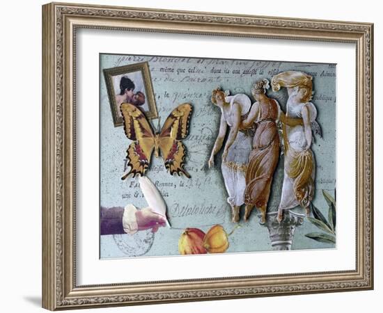 The Three Graces II-Gerry Charm-Framed Giclee Print