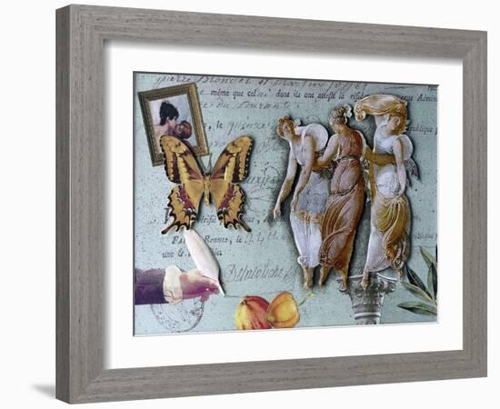 The Three Graces II-Gerry Charm-Framed Giclee Print