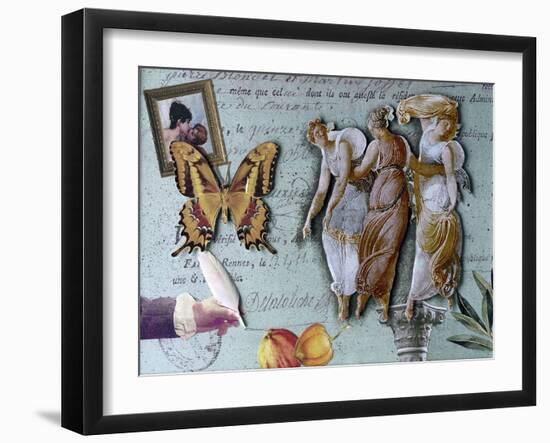 The Three Graces II-Gerry Charm-Framed Giclee Print