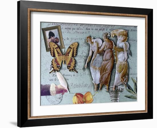 The Three Graces II-Gerry Charm-Framed Giclee Print