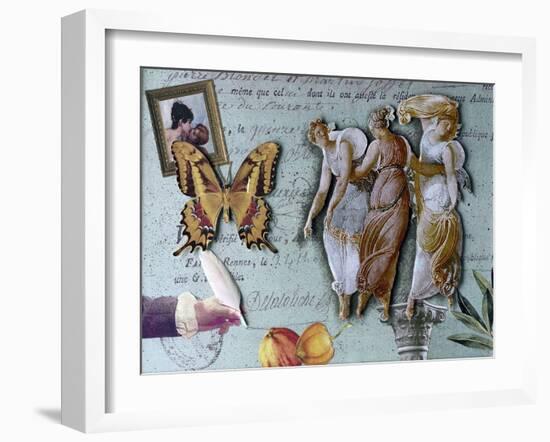 The Three Graces II-Gerry Charm-Framed Giclee Print