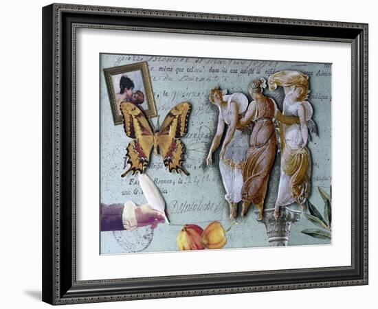 The Three Graces II-Gerry Charm-Framed Giclee Print