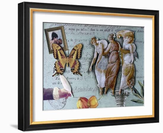 The Three Graces II-Gerry Charm-Framed Giclee Print