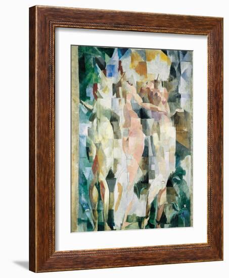 The Three Graces; Les Trois Graces, 1912 (Oil on Canvas)-Robert Delaunay-Framed Giclee Print