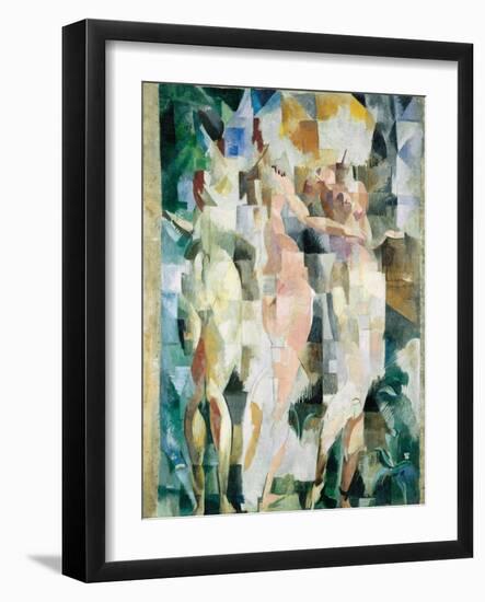 The Three Graces; Les Trois Graces, 1912 (Oil on Canvas)-Robert Delaunay-Framed Giclee Print