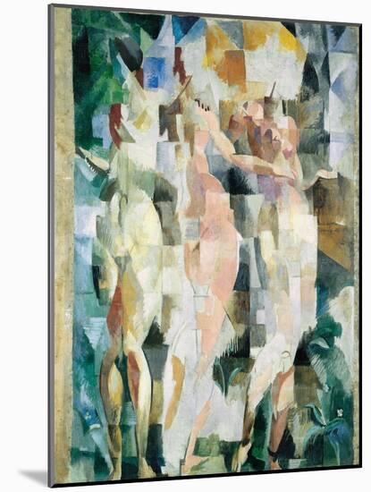 The Three Graces; Les Trois Graces, 1912 (Oil on Canvas)-Robert Delaunay-Mounted Giclee Print