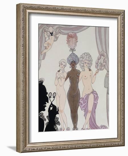 The Three Graces; Les Trois Graces)-Georges Barbier-Framed Giclee Print