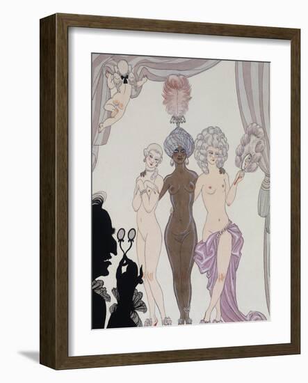 The Three Graces; Les Trois Graces)-Georges Barbier-Framed Giclee Print