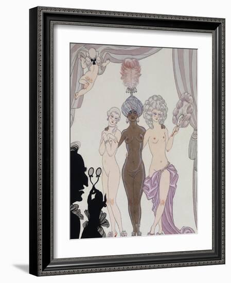 The Three Graces; Les Trois Graces)-Georges Barbier-Framed Giclee Print