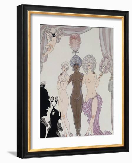 The Three Graces; Les Trois Graces)-Georges Barbier-Framed Giclee Print