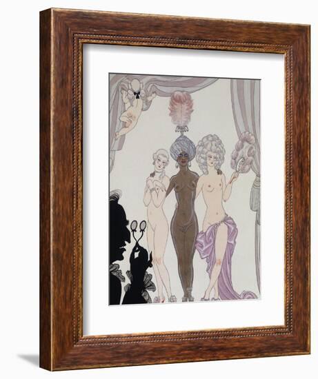 The Three Graces; Les Trois Graces)-Georges Barbier-Framed Giclee Print