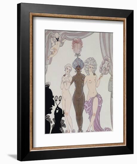 The Three Graces; Les Trois Graces)-Georges Barbier-Framed Giclee Print