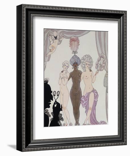 The Three Graces; Les Trois Graces)-Georges Barbier-Framed Giclee Print