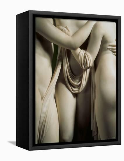 The Three Graces, Lower Part of Statue in White Marble, c.1814-17-Antonio Canova-Framed Premier Image Canvas