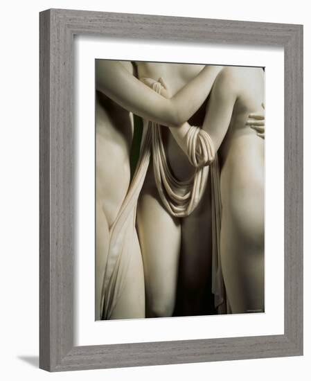 The Three Graces, Lower Part of Statue in White Marble, c.1814-17-Antonio Canova-Framed Photographic Print