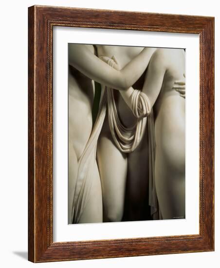 The Three Graces, Lower Part of Statue in White Marble, c.1814-17-Antonio Canova-Framed Photographic Print