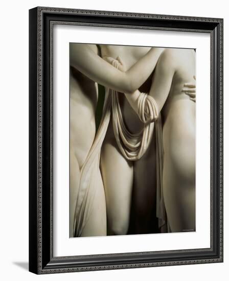 The Three Graces, Lower Part of Statue in White Marble, c.1814-17-Antonio Canova-Framed Photographic Print