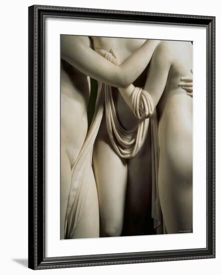 The Three Graces, Lower Part of Statue in White Marble, c.1814-17-Antonio Canova-Framed Photographic Print