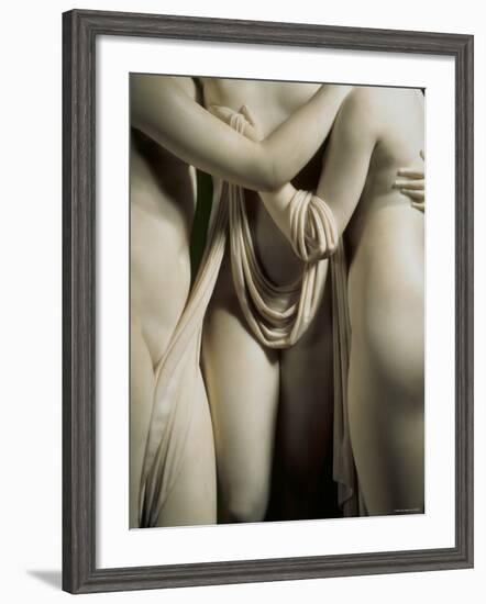 The Three Graces, Lower Part of Statue in White Marble, c.1814-17-Antonio Canova-Framed Photographic Print