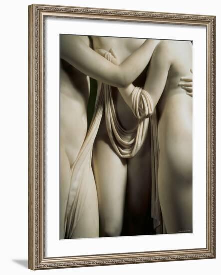 The Three Graces, Lower Part of Statue in White Marble, c.1814-17-Antonio Canova-Framed Photographic Print