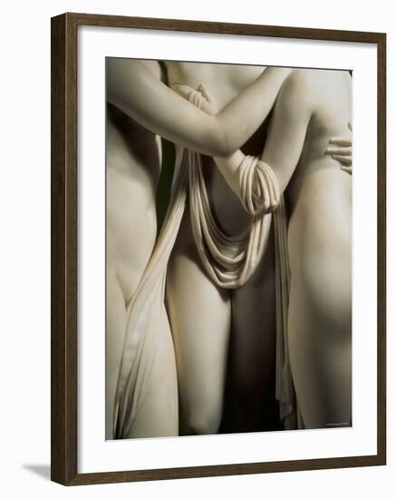 The Three Graces, Lower Part of Statue in White Marble, c.1814-17-Antonio Canova-Framed Photographic Print