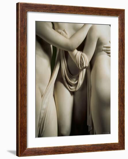 The Three Graces, Lower Part of Statue in White Marble, c.1814-17-Antonio Canova-Framed Photographic Print
