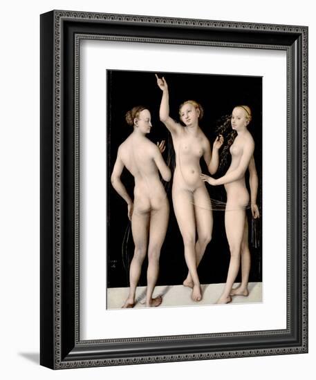 The Three Graces-Lucas Cranach the Elder-Framed Premium Photographic Print