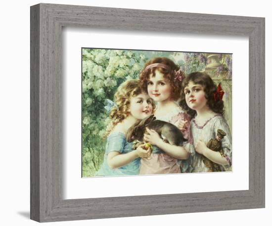 The Three Graces-Emile Vernon-Framed Giclee Print