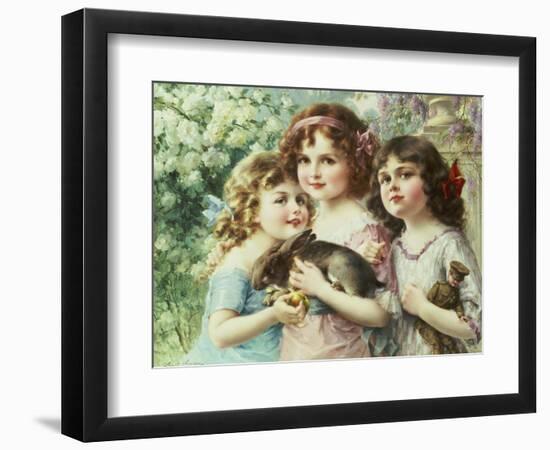 The Three Graces-Emile Vernon-Framed Giclee Print