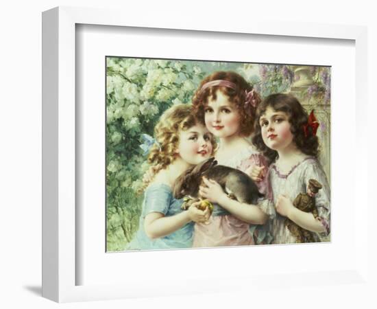 The Three Graces-Emile Vernon-Framed Giclee Print