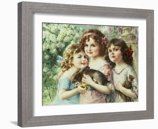 The Three Graces-Emile Vernon-Framed Giclee Print