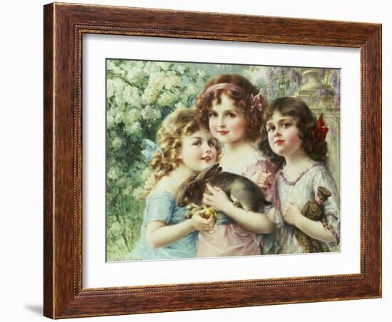 The Three Graces-Emile Vernon-Framed Giclee Print