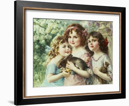 The Three Graces-Emile Vernon-Framed Giclee Print