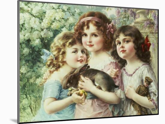 The Three Graces-Emile Vernon-Mounted Giclee Print