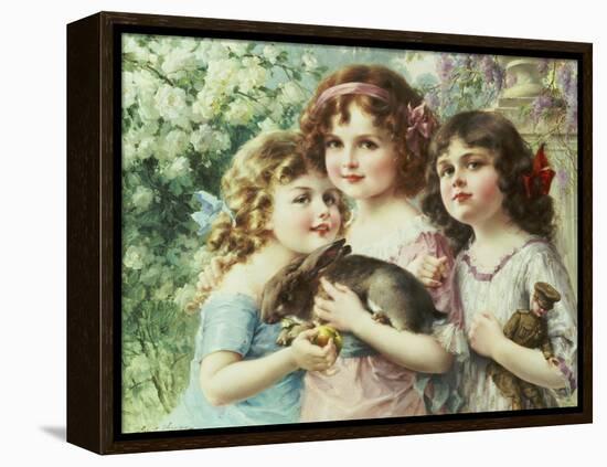 The Three Graces-Emile Vernon-Framed Premier Image Canvas