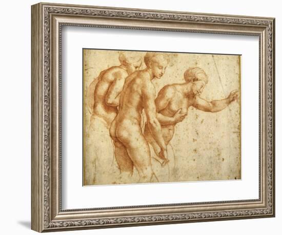 The Three Graces-Raphael-Framed Giclee Print