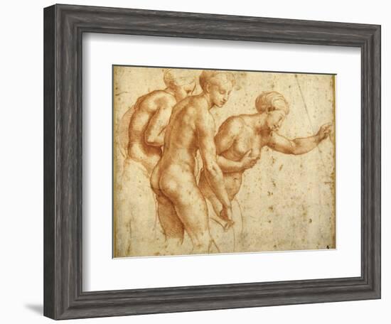 The Three Graces-Raphael-Framed Giclee Print