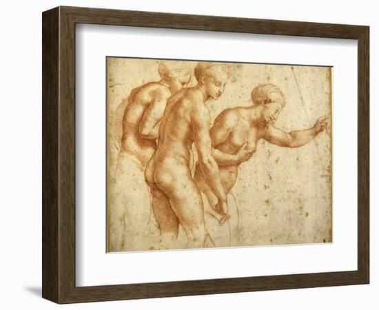 The Three Graces-Raphael-Framed Giclee Print