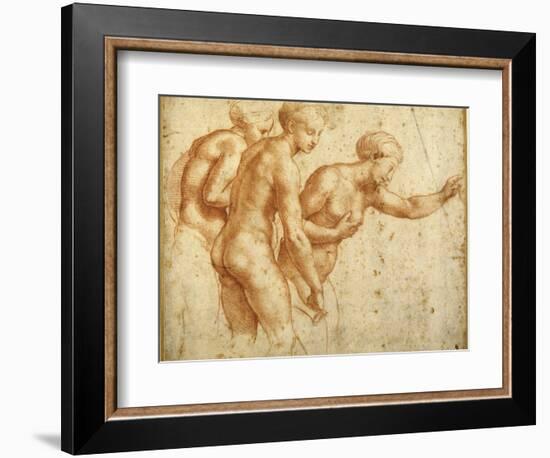 The Three Graces-Raphael-Framed Giclee Print