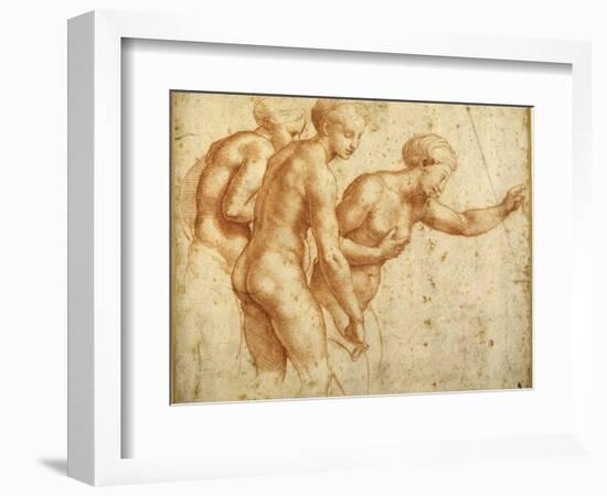 The Three Graces-Raphael-Framed Giclee Print