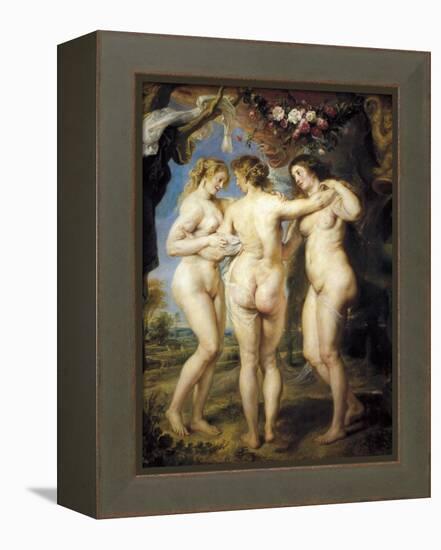 The Three Graces-Peter Paul Rubens-Framed Stretched Canvas