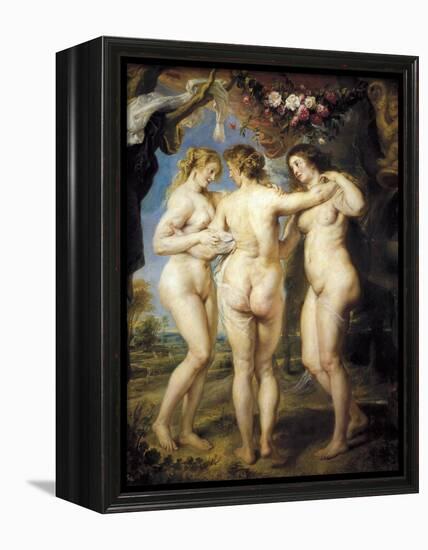 The Three Graces-Peter Paul Rubens-Framed Stretched Canvas