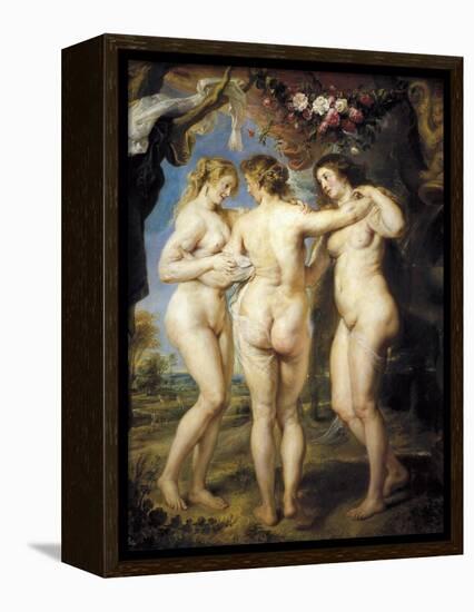 The Three Graces-Peter Paul Rubens-Framed Stretched Canvas