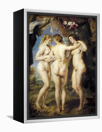 The Three Graces-Peter Paul Rubens-Framed Stretched Canvas